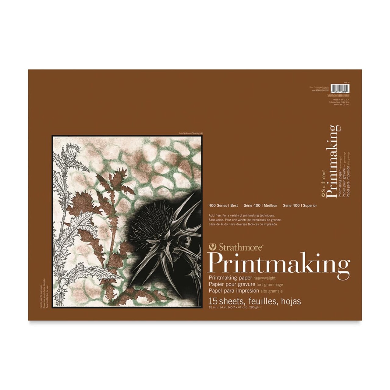 Strathmore 400 Series Printmaking Paper - 18" x 24", 15 Sheets